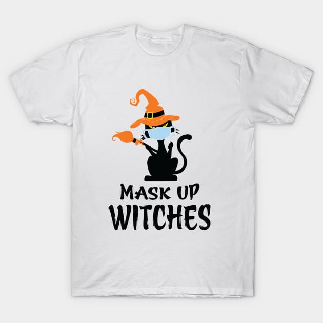 Mask Up Witches T-Shirt by Rebelion